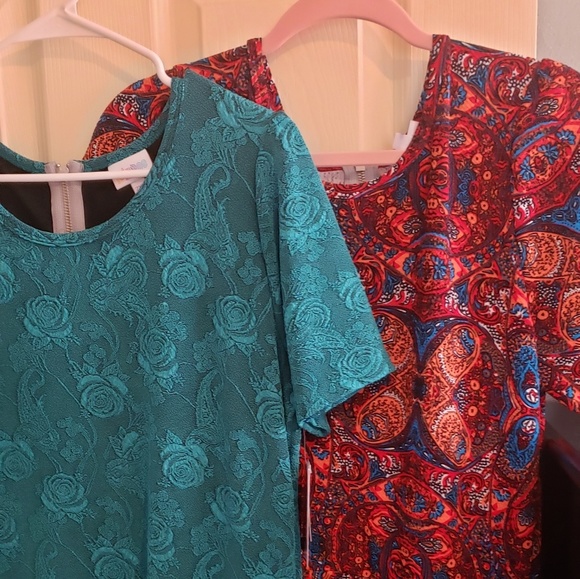 Dresses & Skirts - LuLaRoe Amelia's Green with tags 2XL $25